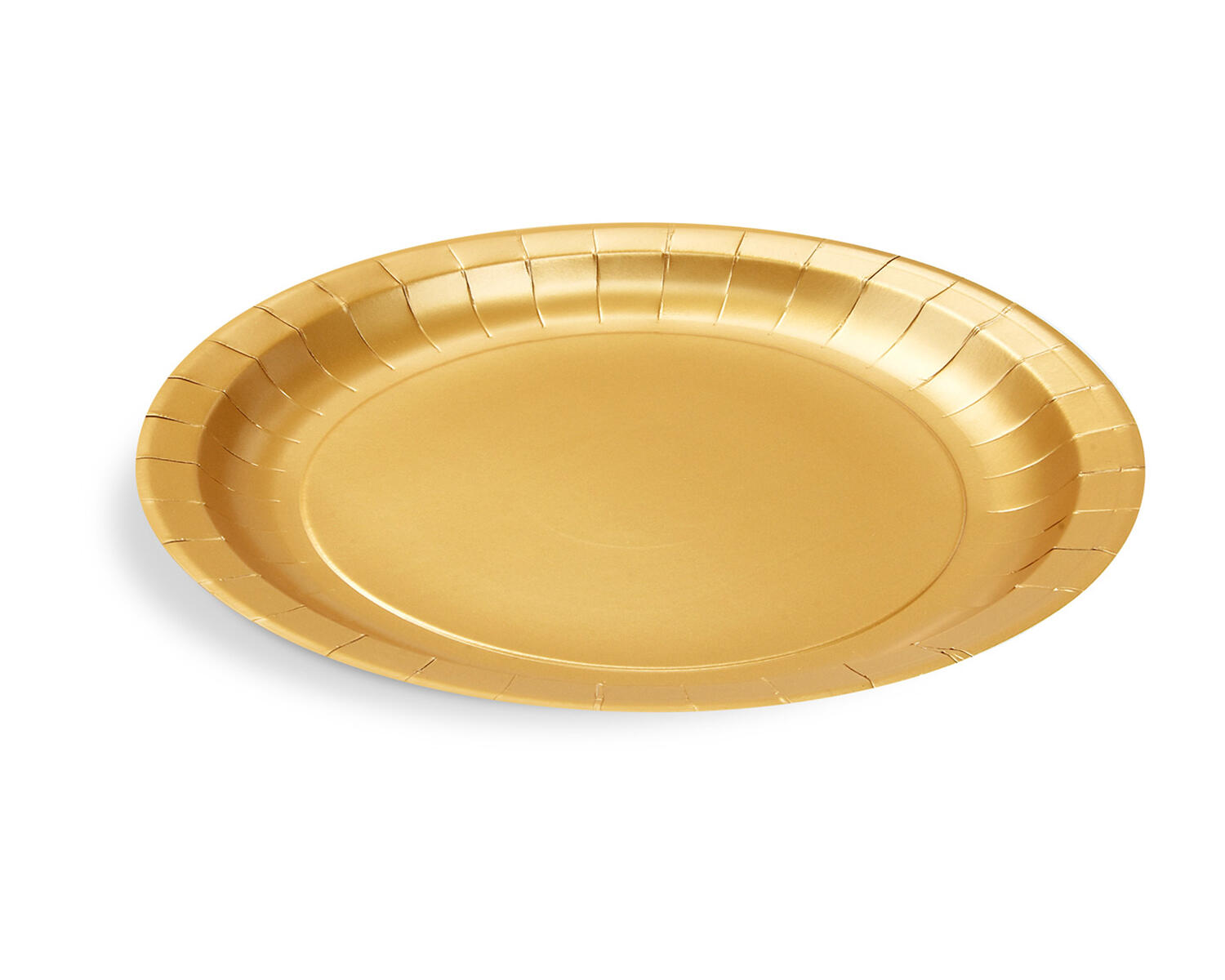 Pappteller FSC Mix gold rund �23cm, 10 Stk.