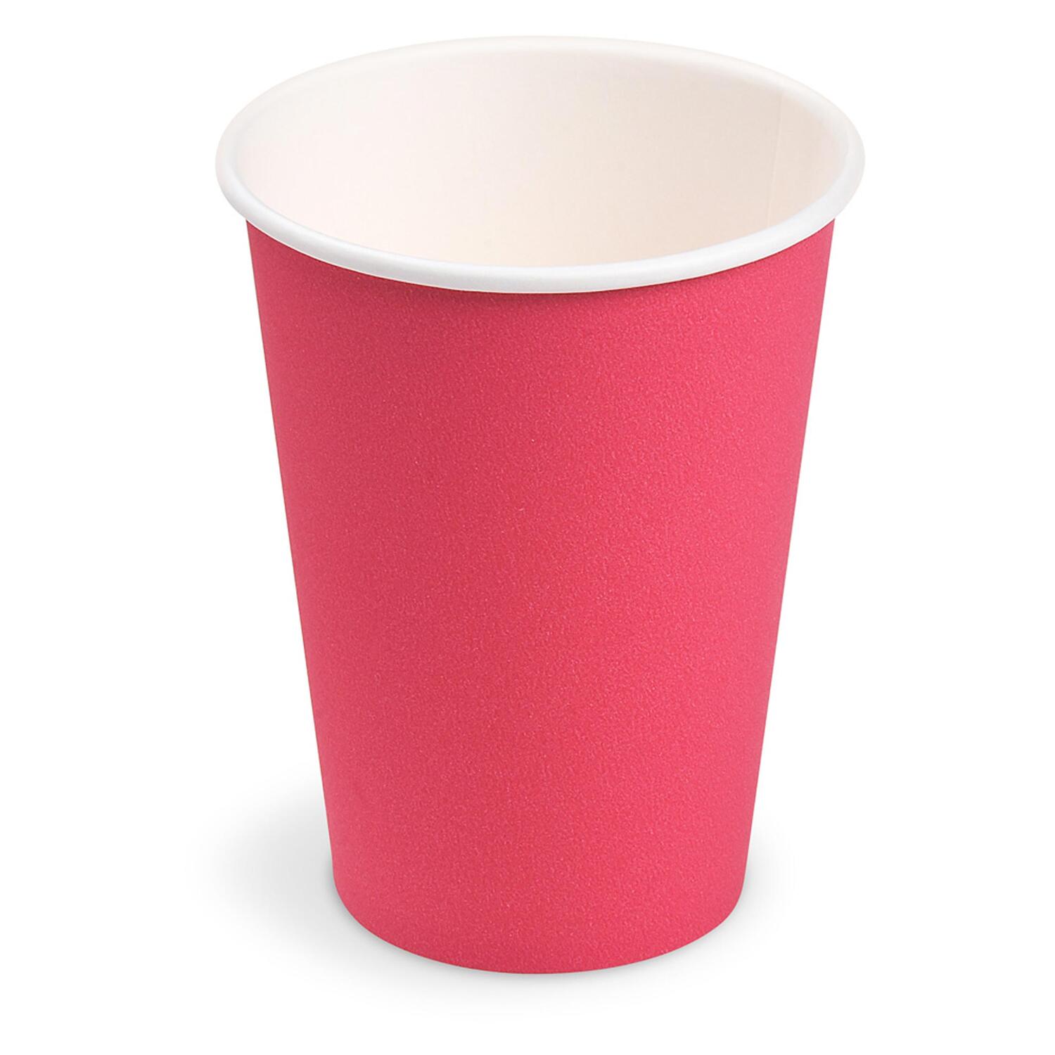 Getränkebecher Party/Pappbecher fuchsia 240ml, Ø 74mm, 10 Stk.