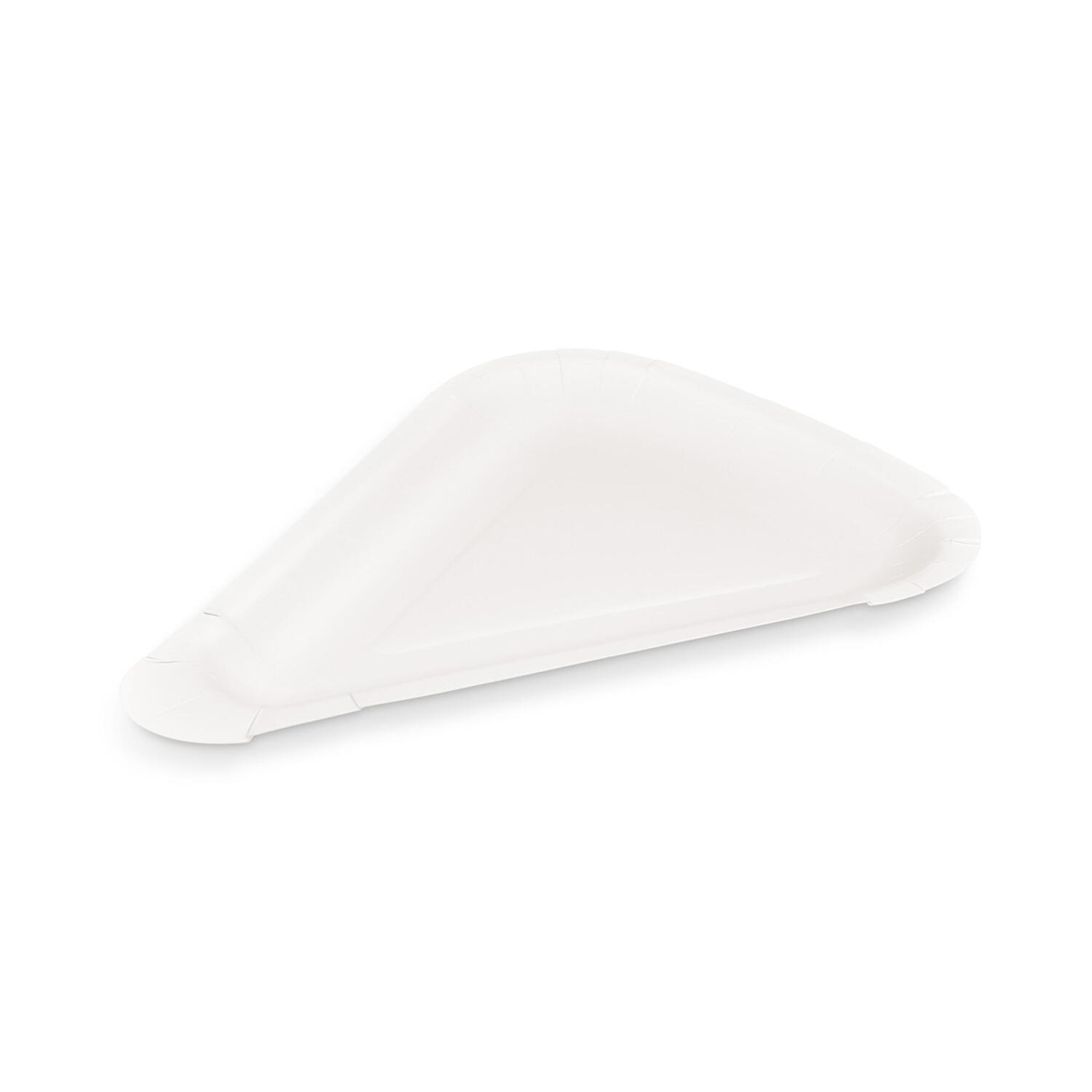 Pizzateller aus Papier FSC Mix weiß, 26,5 x 20 cm, 250 Stk.