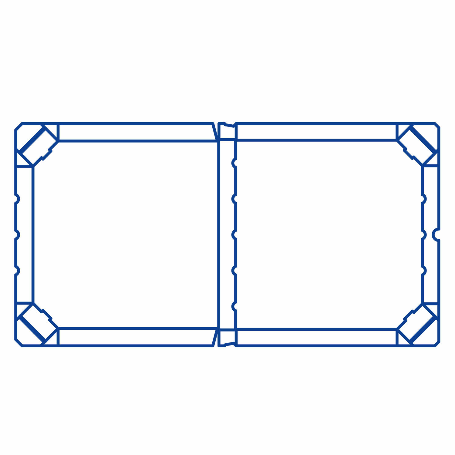 Pizzakarton aus Mikrowellpappe mit neutralem Motiv, 33 x 33 x 3 cm, 100 Stk.