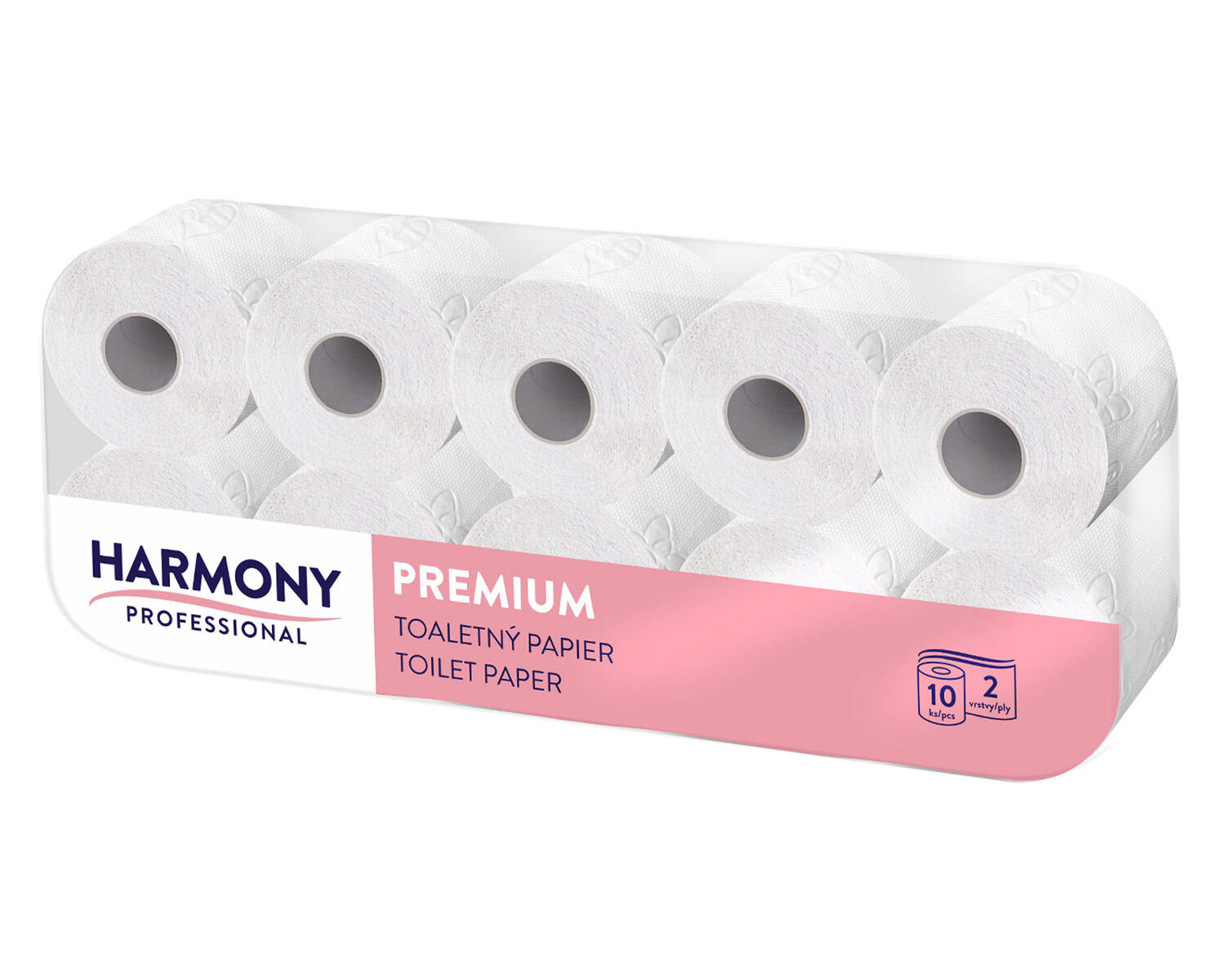 Toilettenpapier wei Tissue 2-lagig Professional Premium, 200 Blatt, 10 Stk.