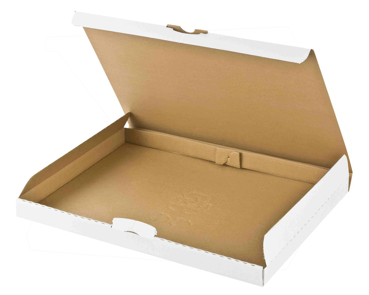 Versandkarton 340x250x30mm schnelle Aufrichtung Steckverschluss Maxibrief DHL briefkastentauglich Hhe 3cm A4 B4 wei