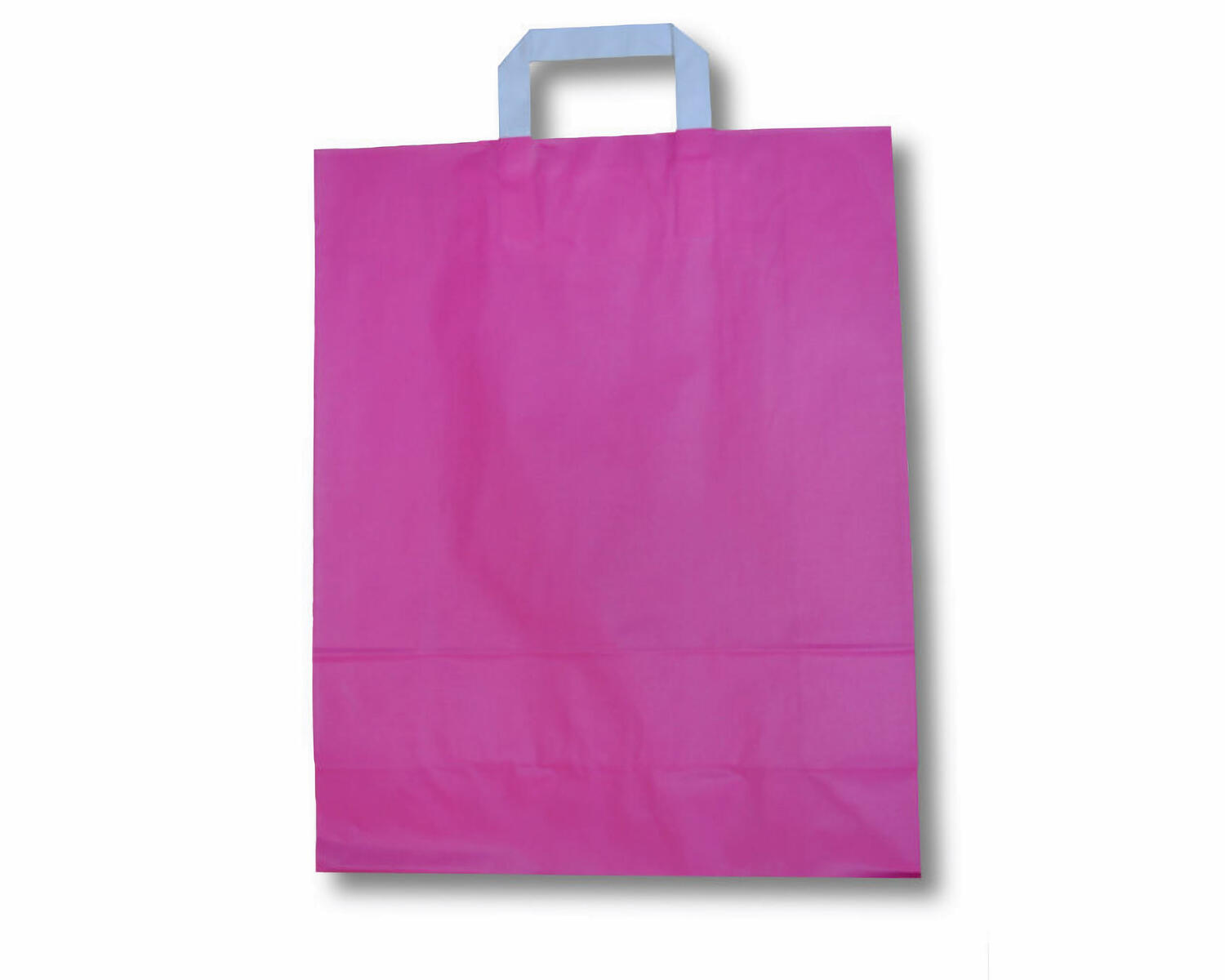 Papiertragetaschen aus Kraftpapier 220+100x280mm pink, 250 Stk.