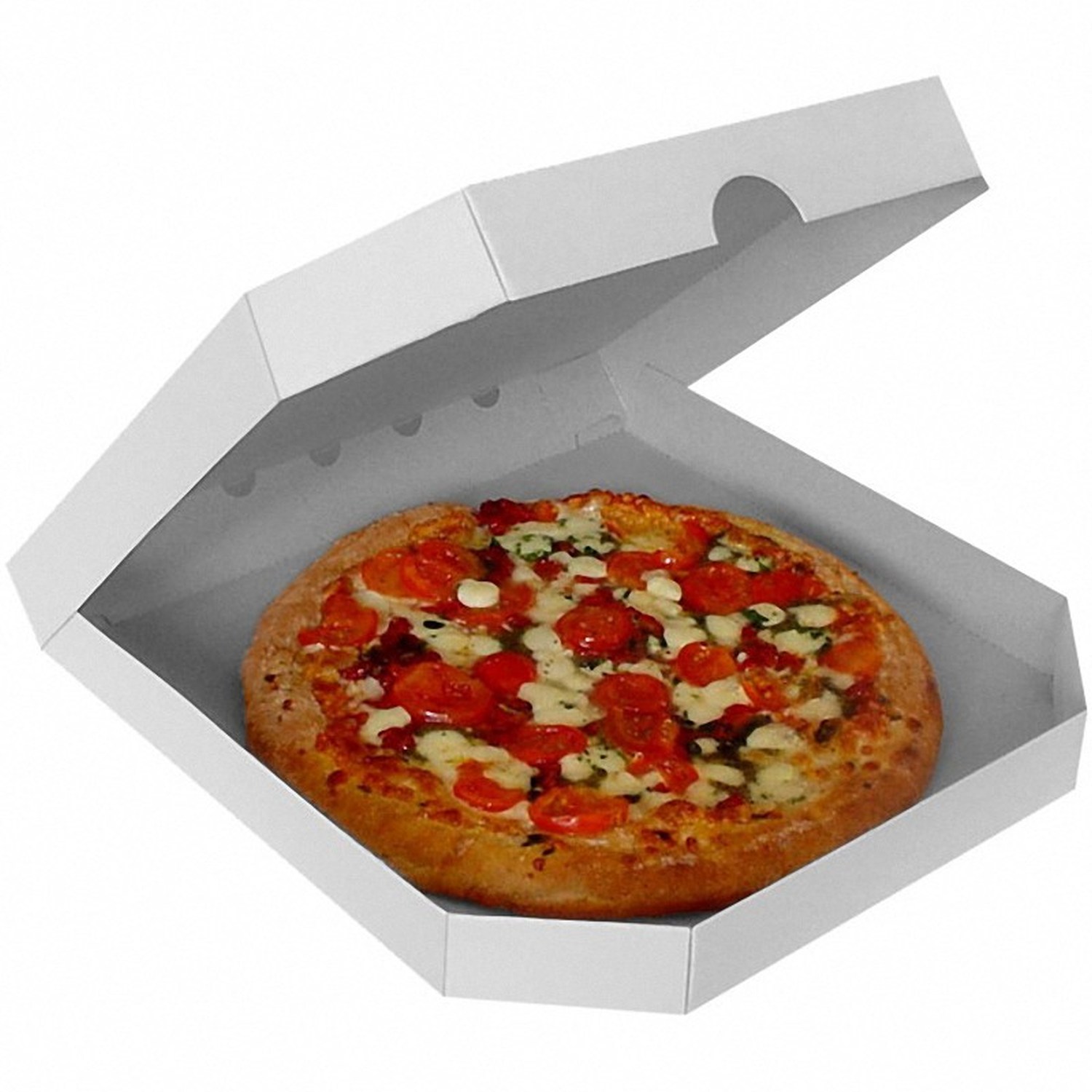Pizzakarton -extra stark- wei, 30 x 30 x 3 cm, 100 Stk.