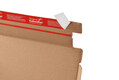 ColomPac Return Box 400 x 300 x 200mm mit Selbstklebeverschluss & Aufreifaden braun