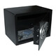 Tresor Safe Fingerprint inkl. Schlüssel  352 x 250 x 250 mm, 15,7 l schwarz