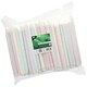 BubbleTea Slush Papierhalme Ø12mm 20cm farbig sortiert einzeln gehüllt, 200 Stk.