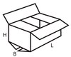 Faltkarton  430x310x250mm 1-wellig braun